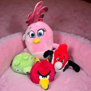 4 Plush Angry Birds Stuffed Animals